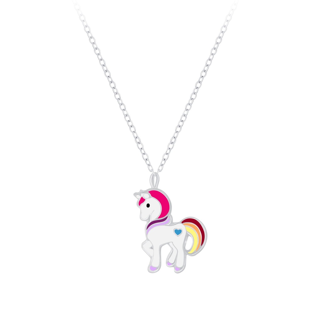 [10009976] Silver Unicorn Necklace