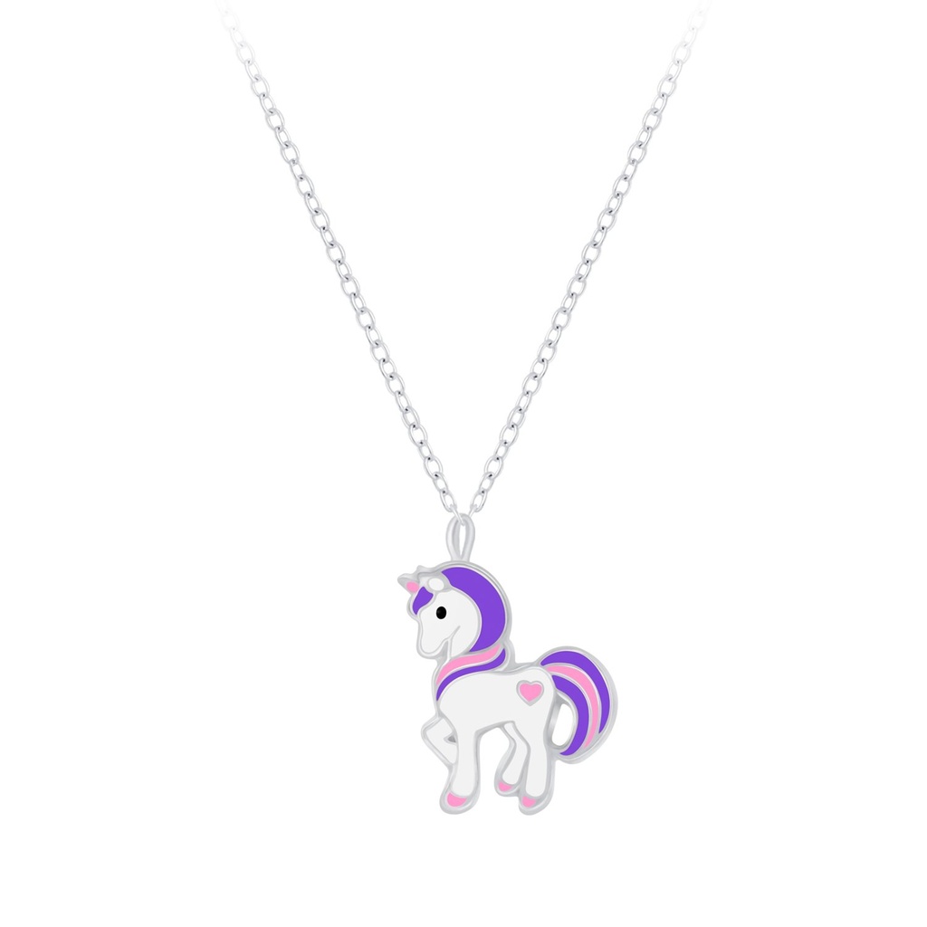 Collier licorne en argent