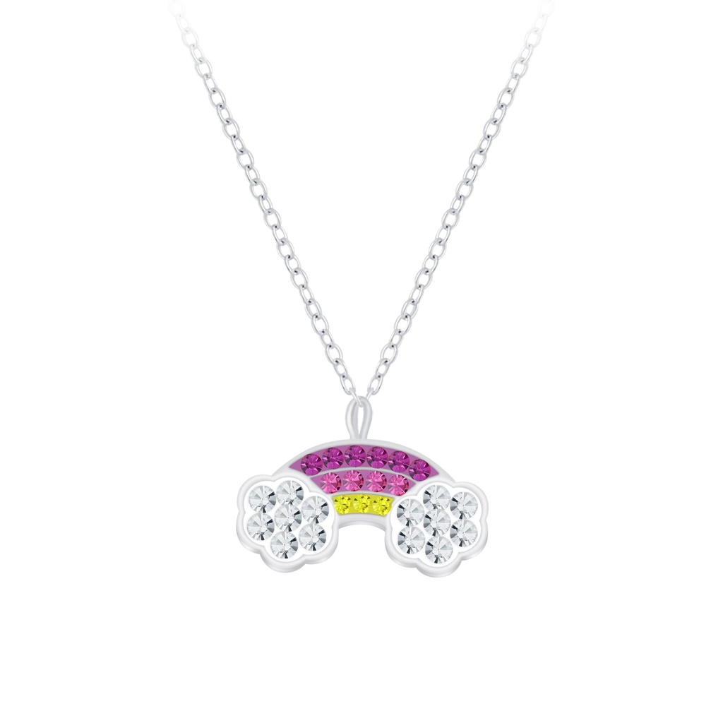 [10010153] Collier arc-en-ciel en argent