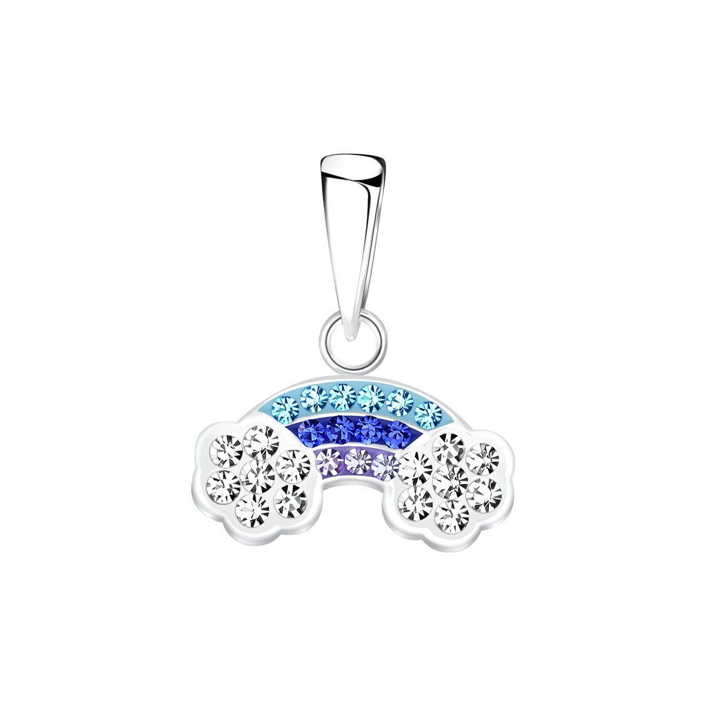 Pendentif arc-en-ciel en argent