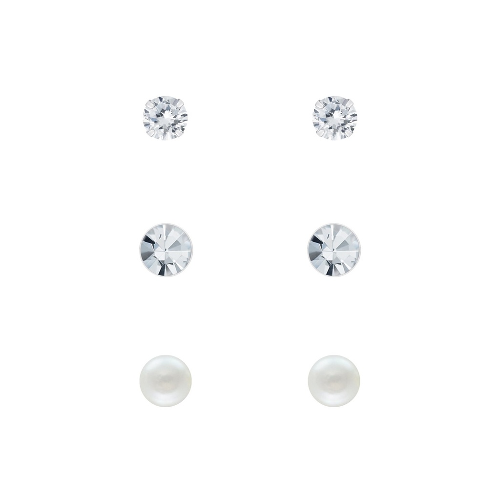 [10010101] Silver Stud Earrings Starter Set