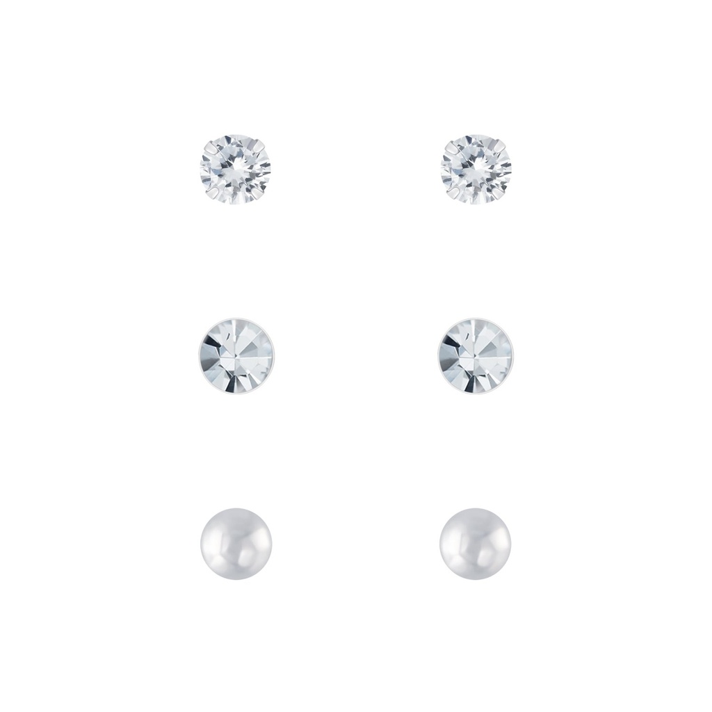 Lot de puces d'oreilles starter en argent