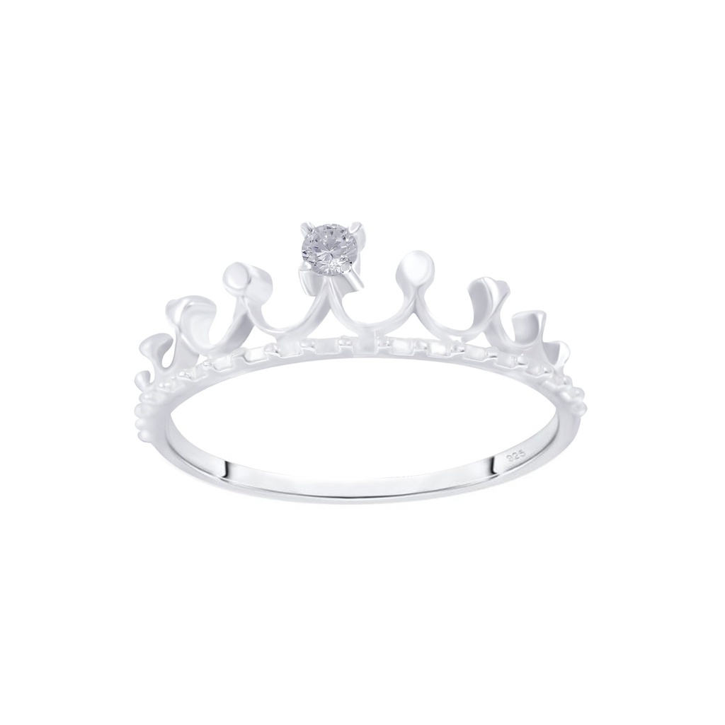 [10009507] Bague couronne en argent (EU 52 / US 6)
