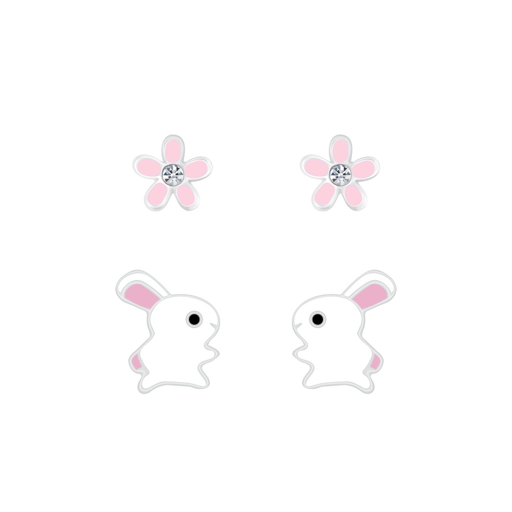 [10010027] Lot de puces d'oreilles ressort en argent