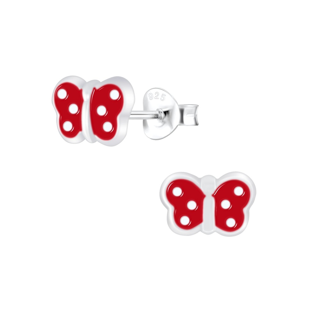 Silver Butterfly Stud Earrings