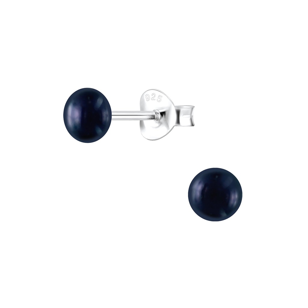 4mm Fresh Water Pearl Silver Stud Earrings
