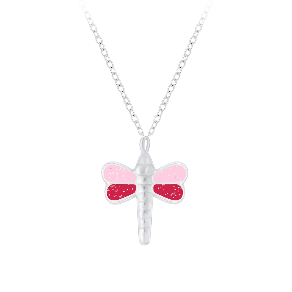 Collier libellule en argent