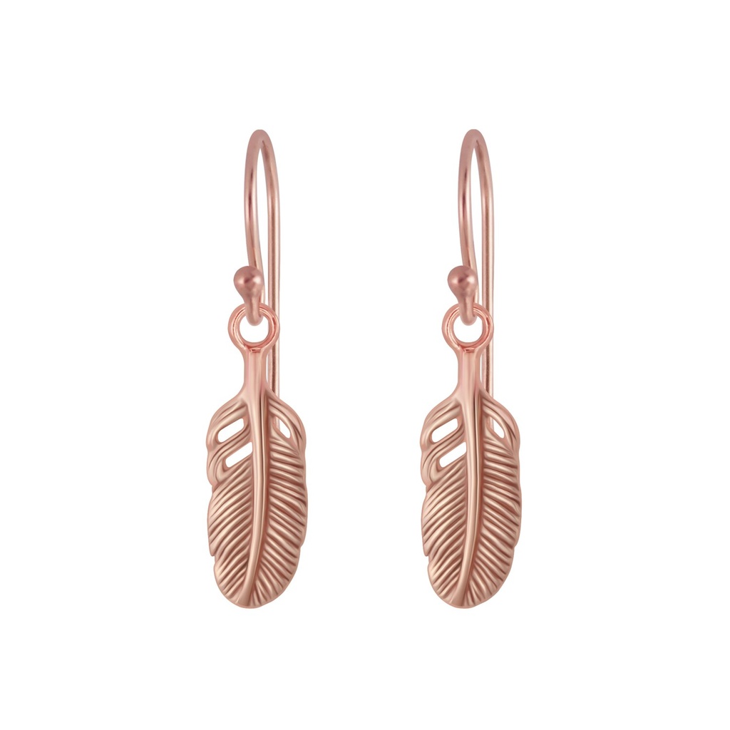 Silver Feather Earrings