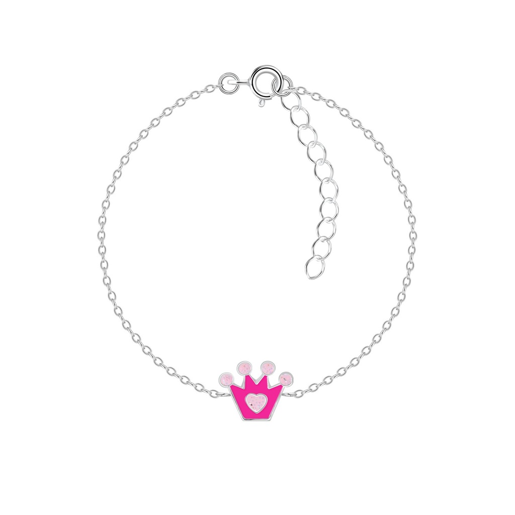 [10009802] Silver Crown Bracelet