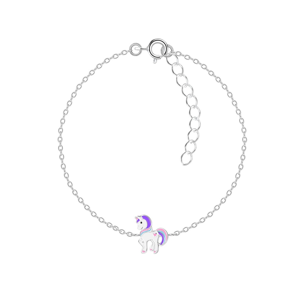 Bracelet licorne en argent