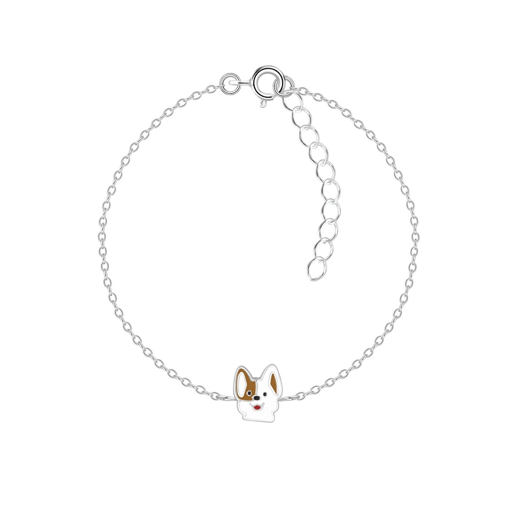Bracelet chien en argent