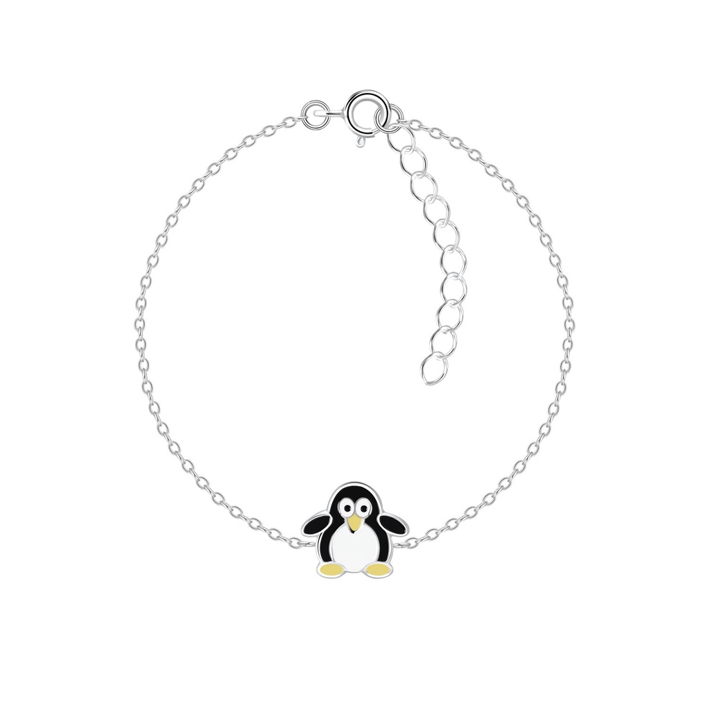 Bracelet pingouin en argent