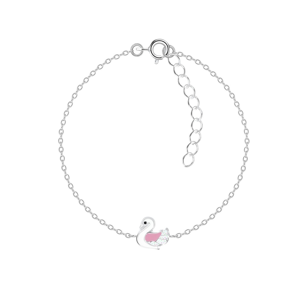 Bracelet cygne en argent