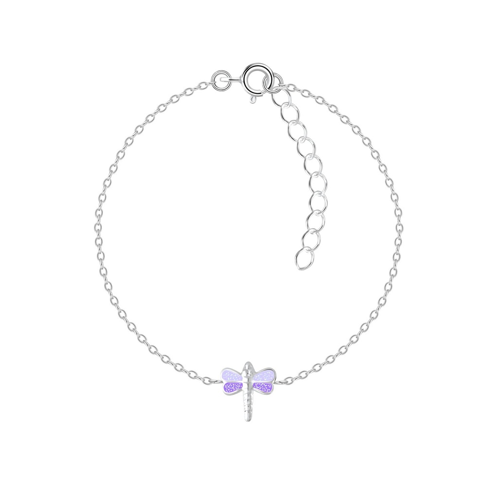 Bracelet libellule en argent