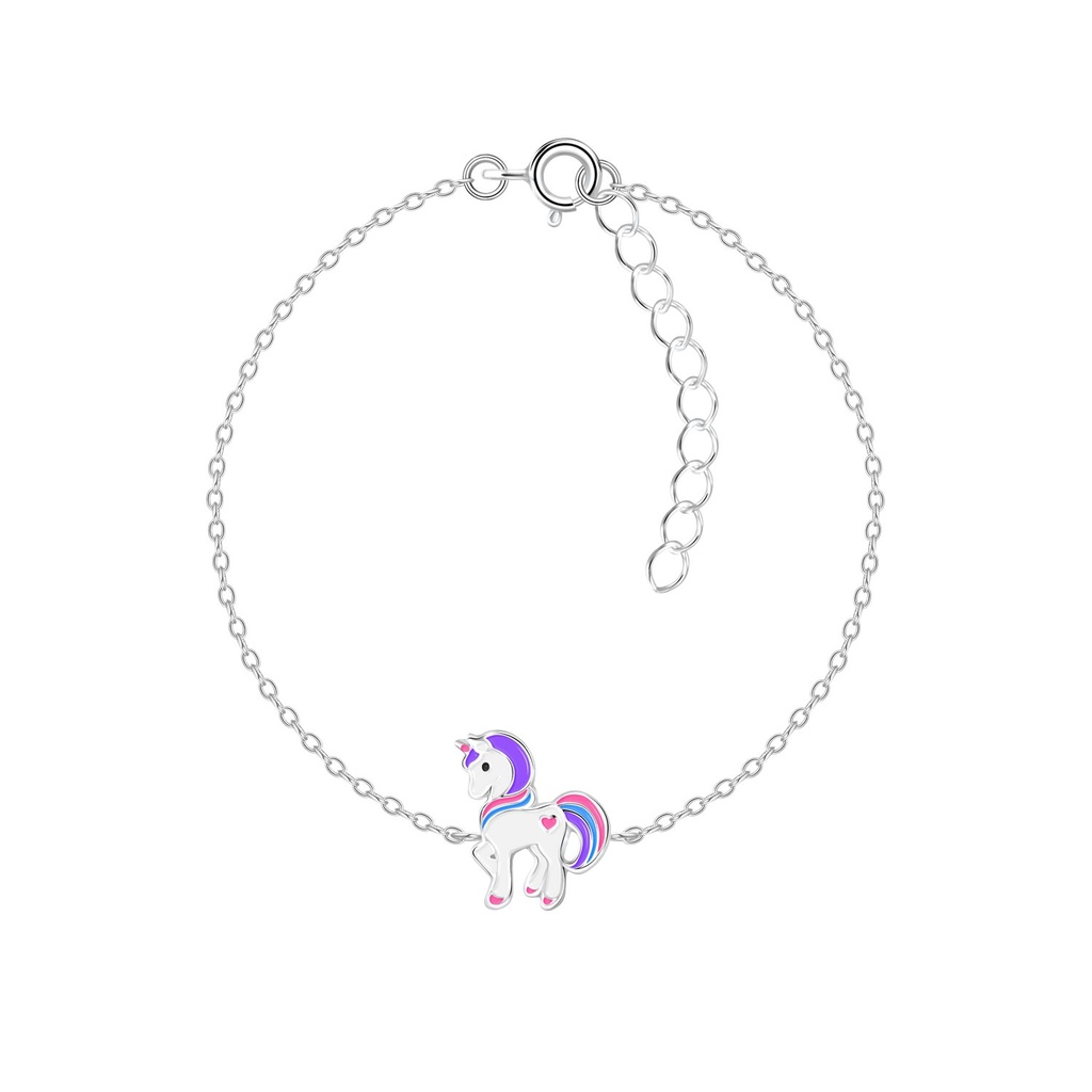 Bracelet licorne en argent