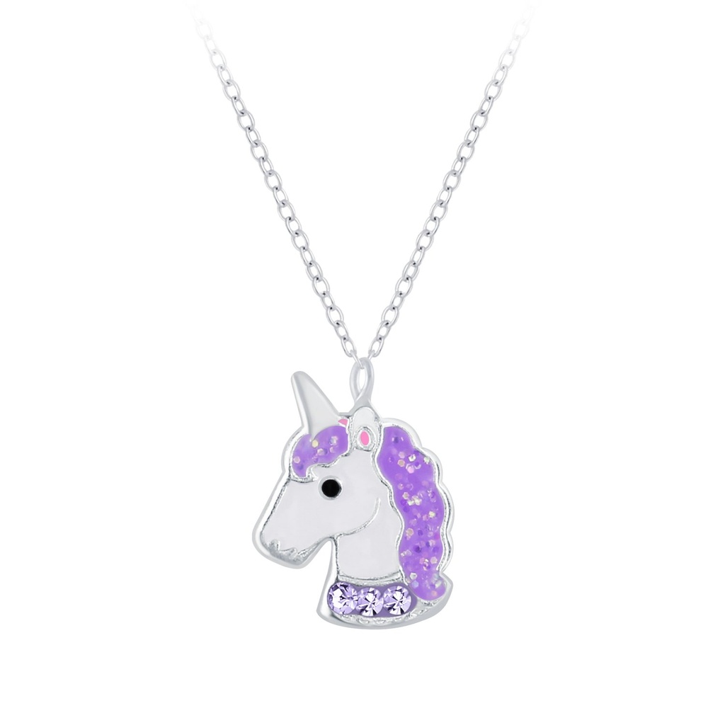 [10009841] Silver Unicorn Necklace