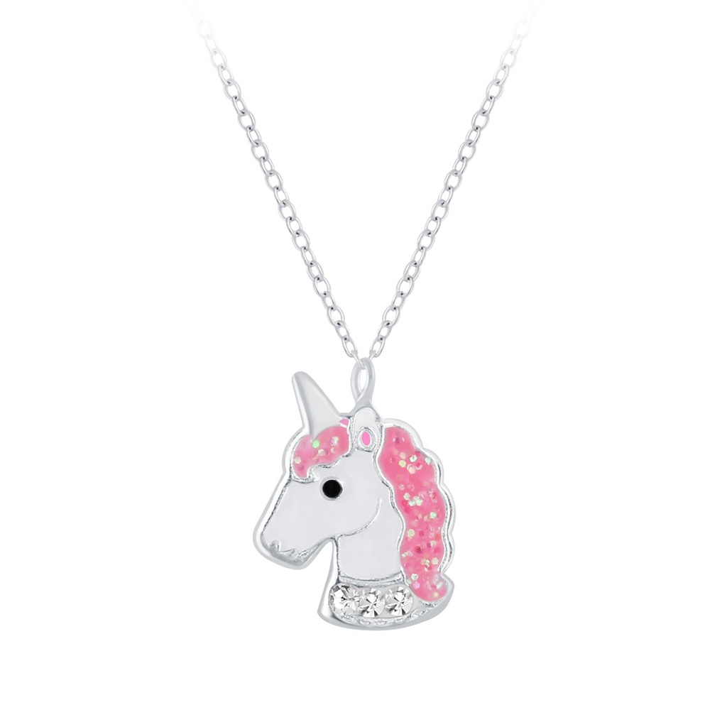 [10009831] Silver Unicorn Necklace