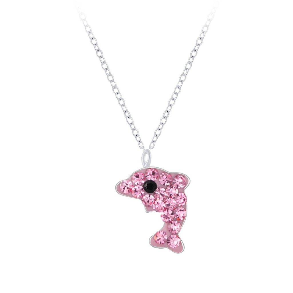 Collier dauphin en argent