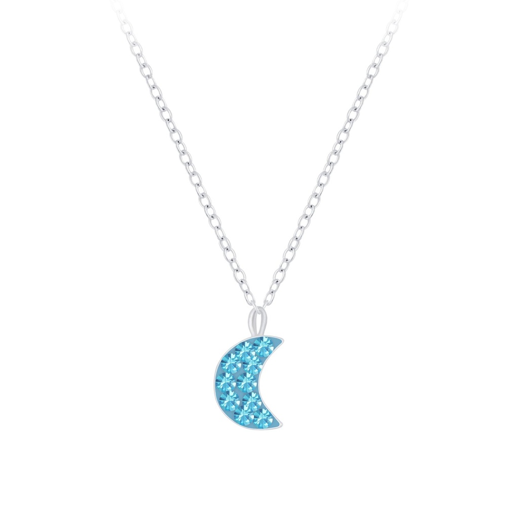 Collier lune en argent