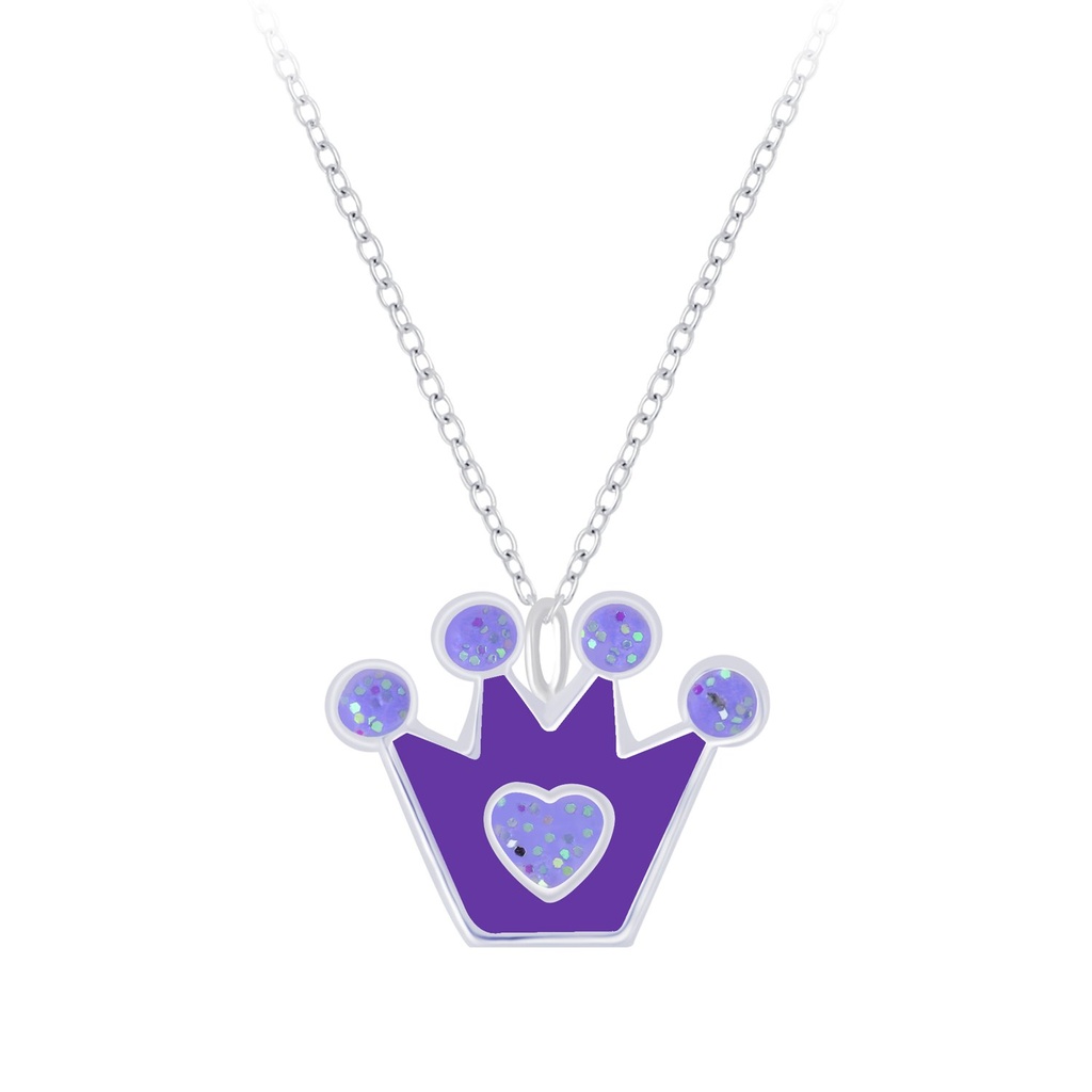 Collier couronne en argent