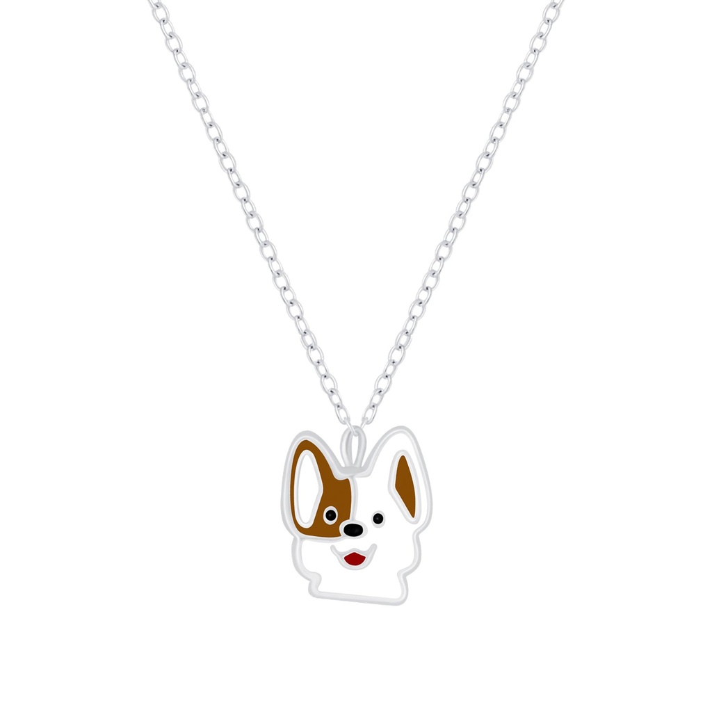 [10009824] Collier chien en argent