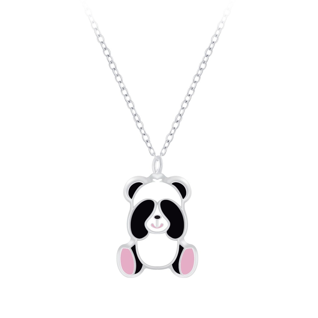 Collier panda en argent