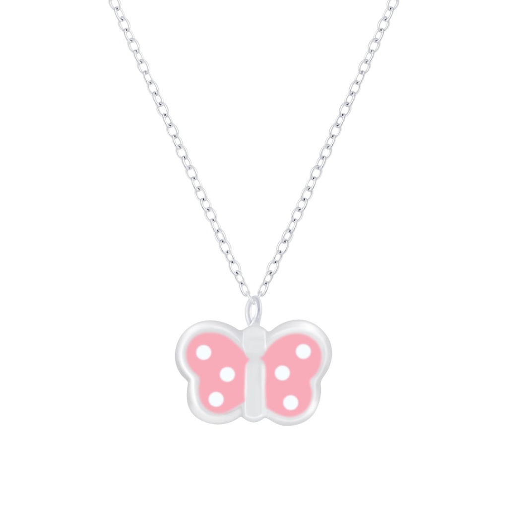 [10009633] Silver Butterfly Necklace