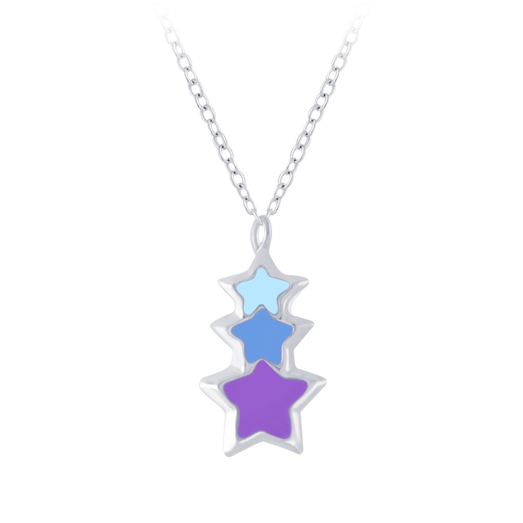 [10009652] Silver Star Necklace