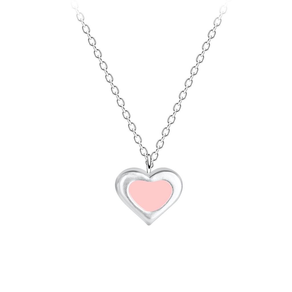 [10009684] Collier cœur en argent