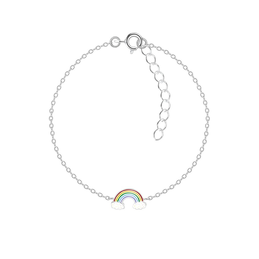 Bracelet arc-en-ciel en argent