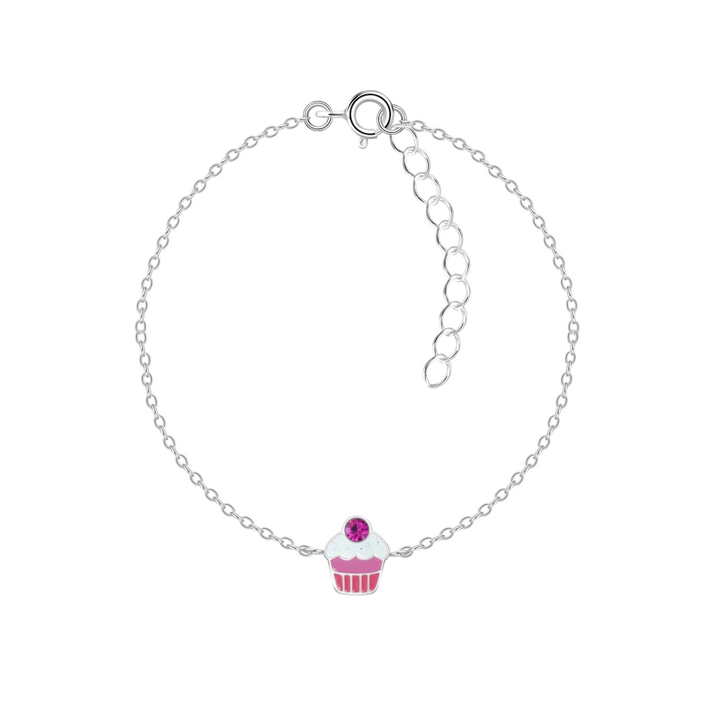 Silver Cupcake Bracelet