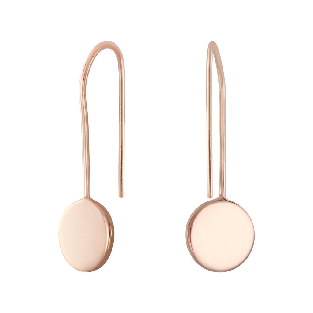 Silver Round Earrings