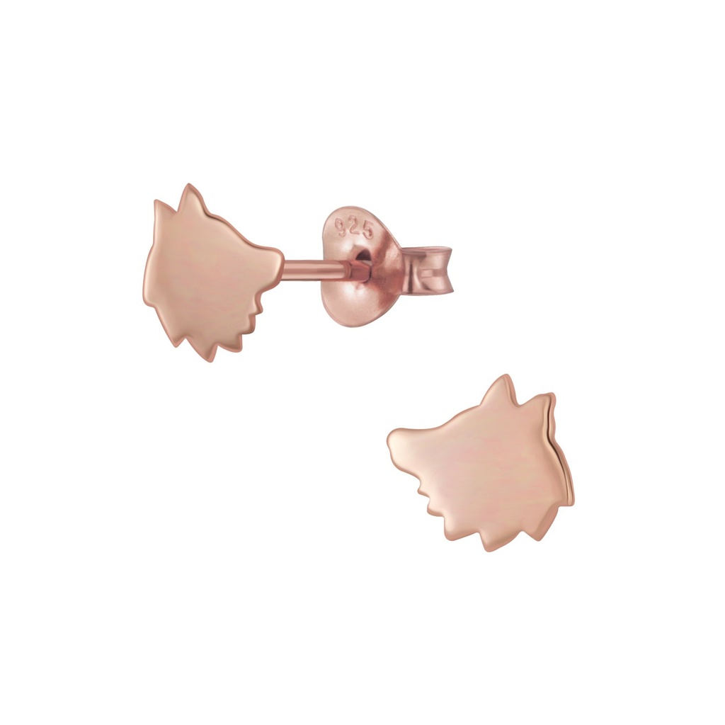 Puces d'oreilles renard en argent