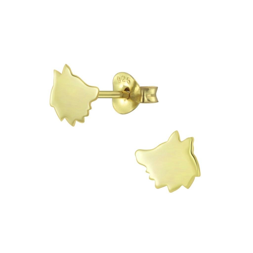 Puces d'oreilles renard en argent