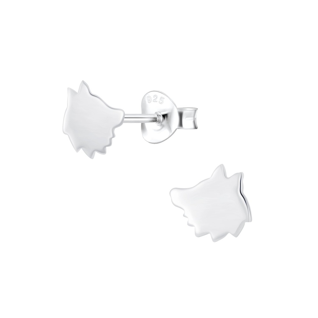 Puces d'oreilles renard en argent