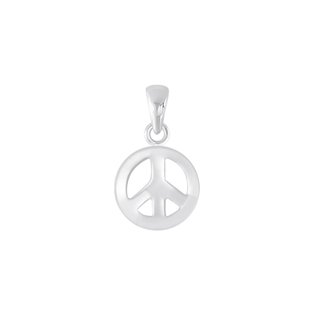 [10009582] Pendentif symbole paix en argent