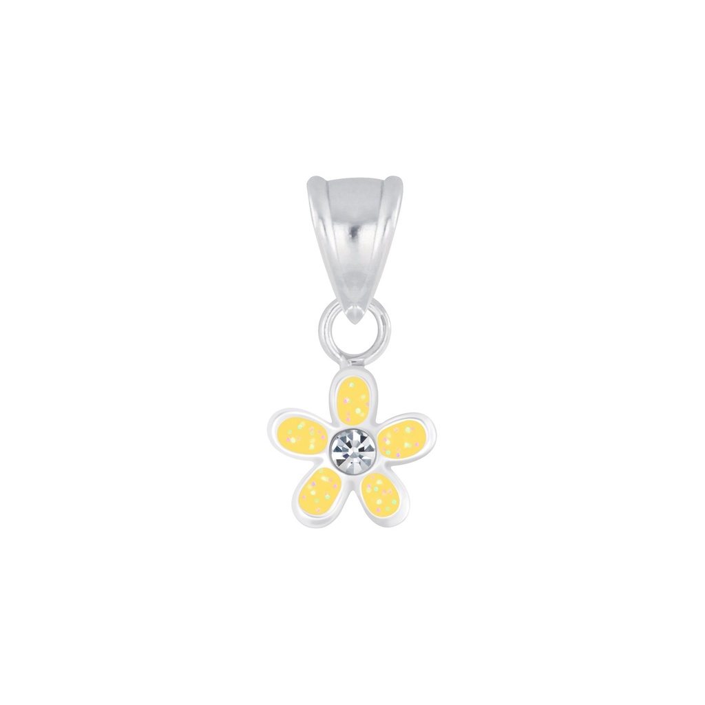 Pendentif fleur en argent