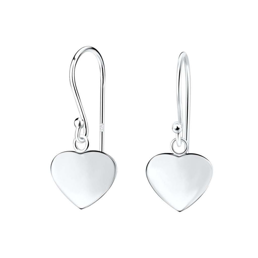 Silver Heart Earrings