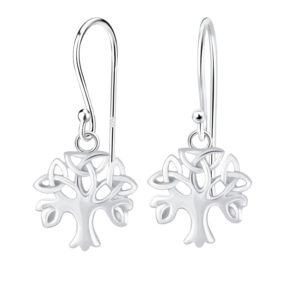 Silver Celtic Tree Earrings