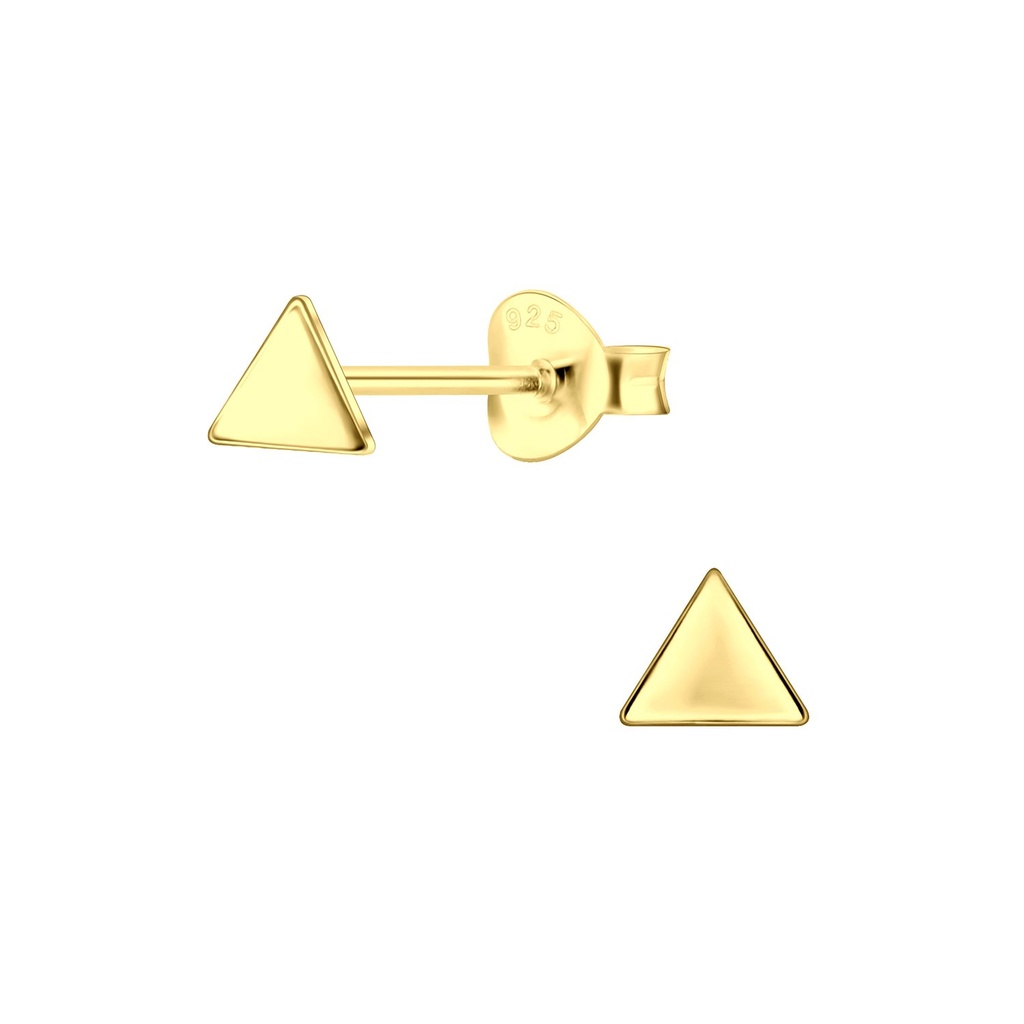 Puces d'oreilles triangle en argent