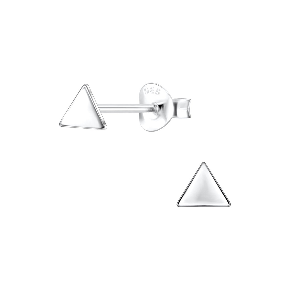 Puces d'oreilles triangle en argent