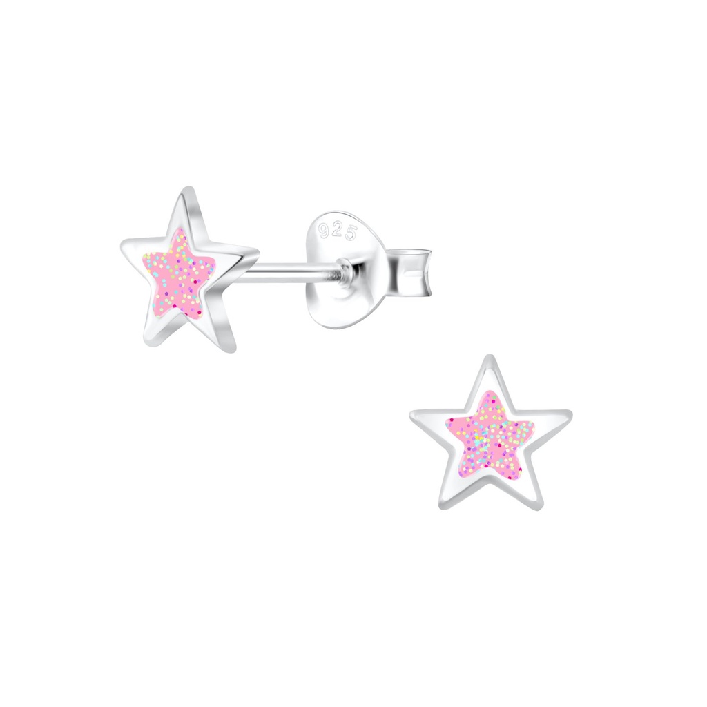 Puces d'oreilles étoile en argent