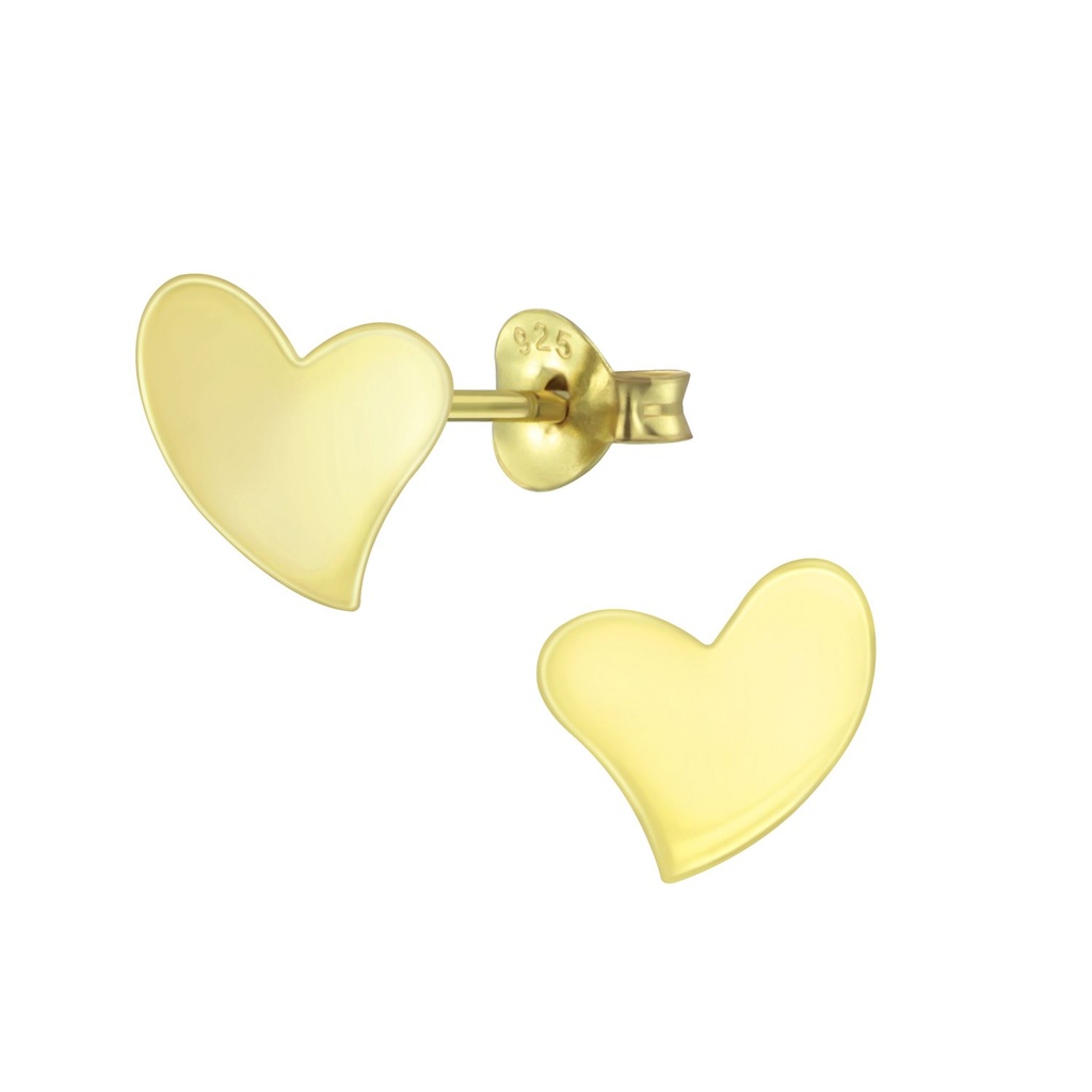 [10007906] Silver Heart Stud Earrings