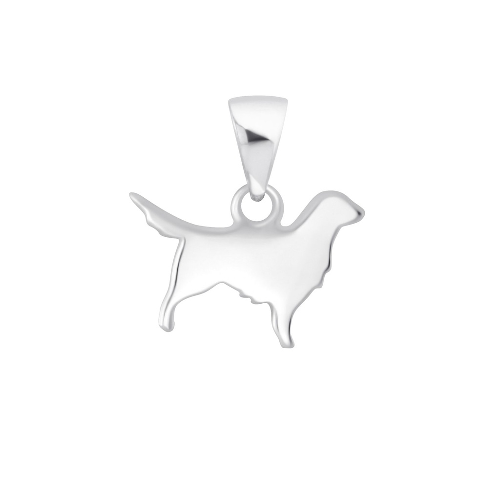 Pendentif chien en argent
