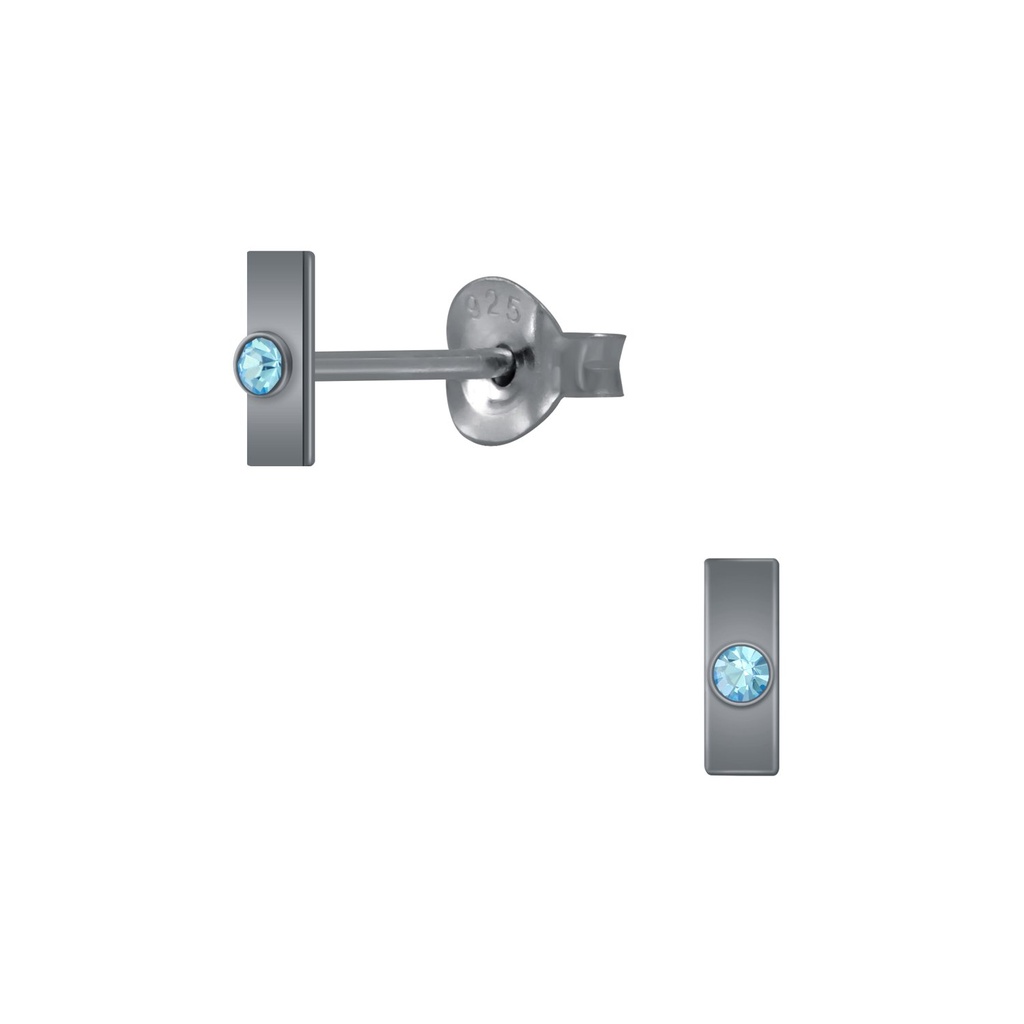 Puces d'oreilles barre en argent