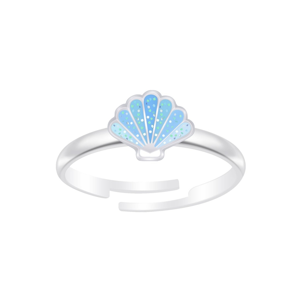 Silver Shell Adjustable Ring