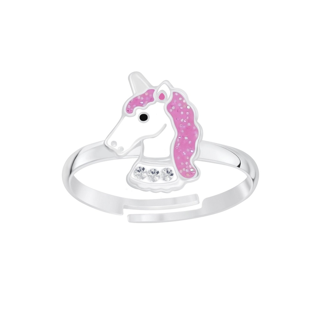 Silver Unicorn Adjustable Ring