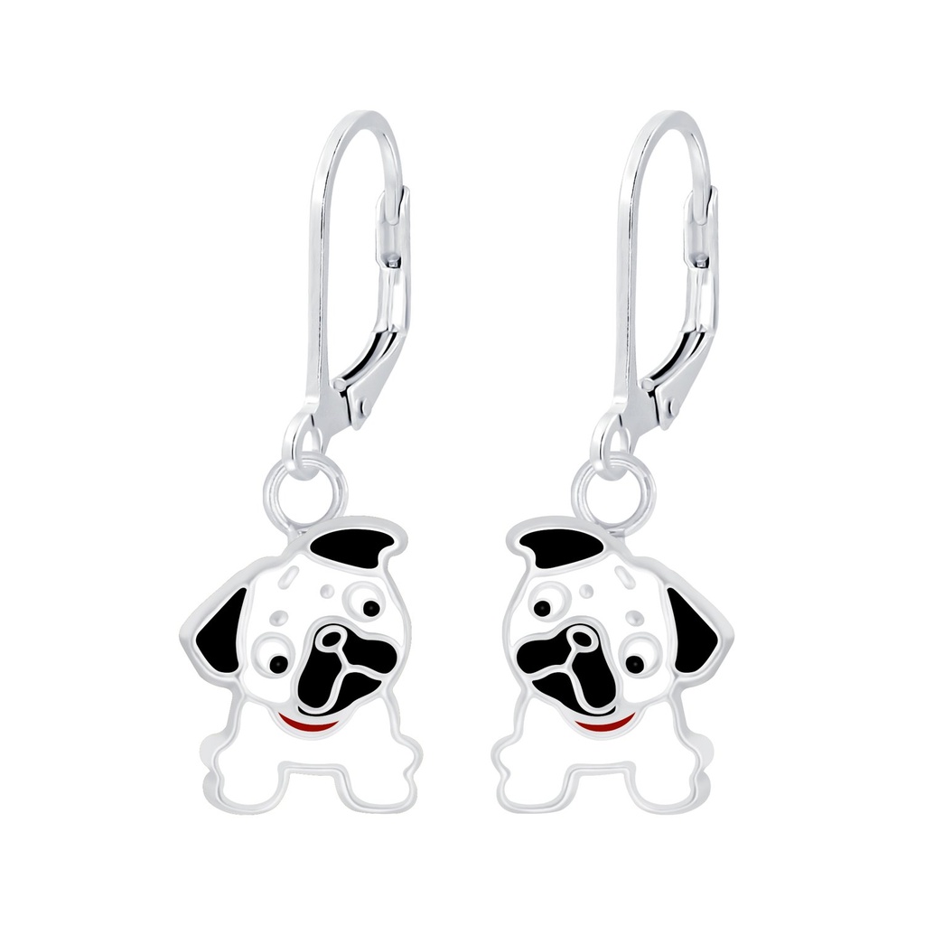 Dormeuses à levier bouledogue en argent