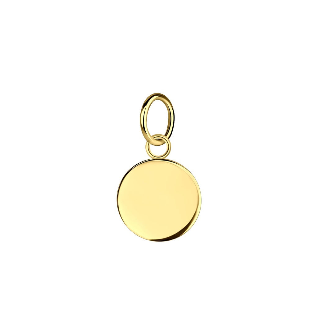 [10009289] Pendentif rond en argent