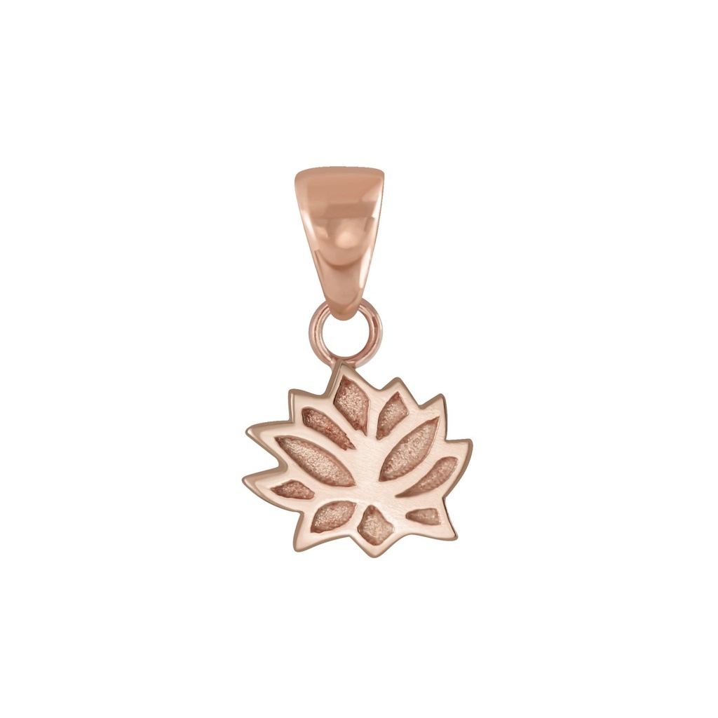 Pendentif fleur lotus en argent